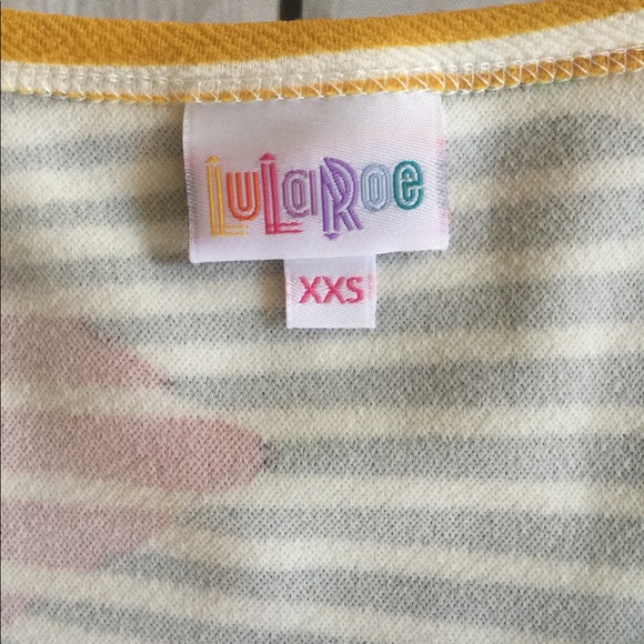 NWT LuLaRoe XXS Nicole Multi-Color Striped Dress - Picture 6 of 8